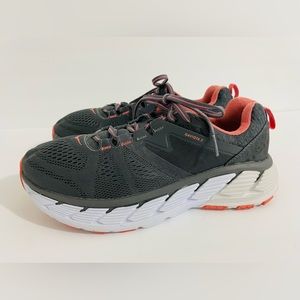 Hoka One One Womens Gaviota 2 1099718 Gray Running Shoes Sneakers Sz 10 Wide